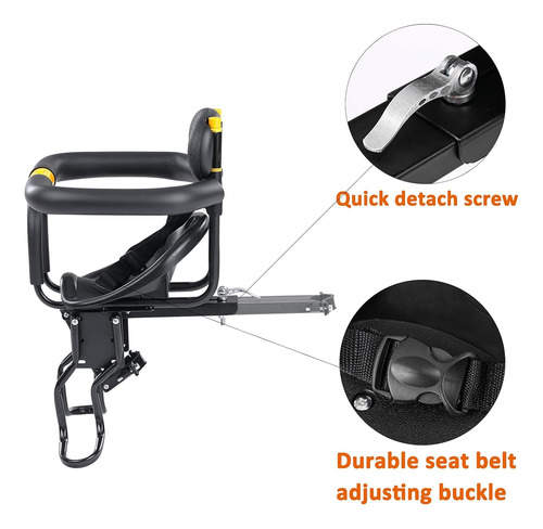 Asiento Bicicleta Bebé Universal Ajustable Silla Delantero