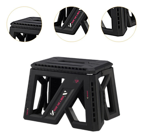 Taburete Plegable Portátil, Taburete Para El Negro Pequeño