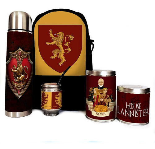 Equipo De Mate Completo Got Lannister Set Kit Matero