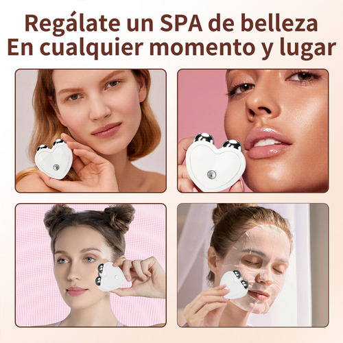Masajeador Facial De Microcorriente Recargable Máquina De Belleza Lifting Y Reductor De Arrugas Blanco Aparatos Faciales Rejuvenecedor
