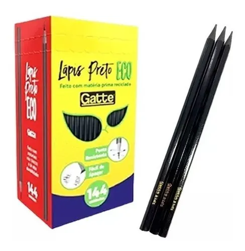 comprar Lápis Preto Nº2 Hb Caixa Com 144 Unds Sextavado Resina