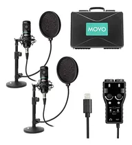 Comprar Movo Smartphone Podcast Recording Microphone Kit - Paquete D