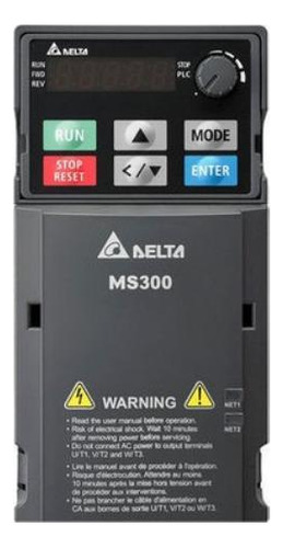 Inversor De Frequência Delta Ms300 400v Trif 1cv 3and
