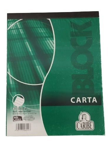 Block Carta Rayado. Marca: Caribe 