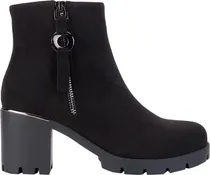 Comprar Bota Botin Elegante De Mujer Color Negro Tacon 7cm