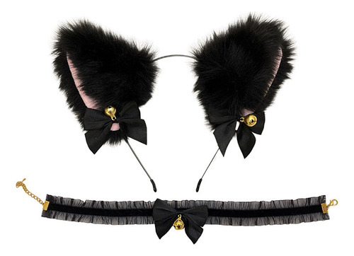 Diadema Estilo Conejo Con Forma De Oreja De Gato Para Mujer,