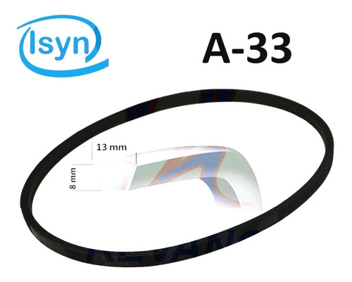 Correa De Lavadora A-33 Isyn