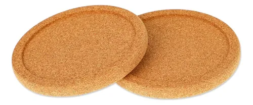 comprar Posavasos De Corcho Redondos Naturales 2 Posavasos De Borde