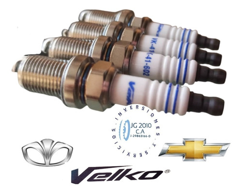 Bujias Original Velko 41602 De Daewoo Tacuma Lanos Nubira 