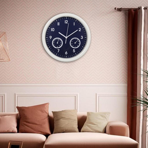 Moderno Reloj De Pared De 10 Pulgadas Temperatura Y Humedad