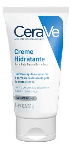 Creme Hidratante Facial Corporal Pele Seca 3 Ceramidas CeraVe 50g