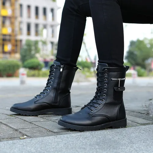 Botas De Moto Retro Punk Para Hombre Street Men