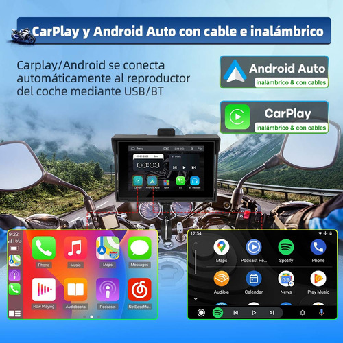 2024 Autoestéreo 5in Reproductor Y Carplay Mirrorlink Para