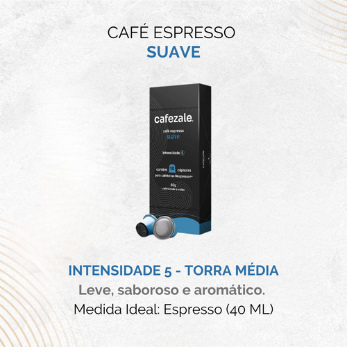 30 Cápsulas Compatíveis Nespresso® Suave