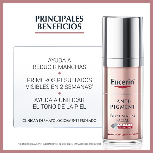 Imagen 10 de 10 de Serum Facial Dual Antimanchas Eucerin Anti Pigment 30ml