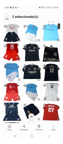 Conjuntos Deportivos Futbol, Camisetas Personalizadas 