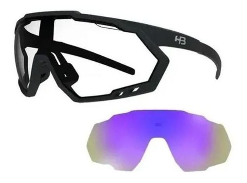 Oculos Ciclismo Hb Spin Matte - Black Photochromic
