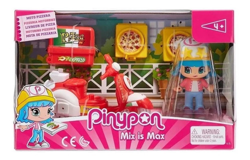 Pinypon Pin Y Pon Moto Delivery De Pizza Original