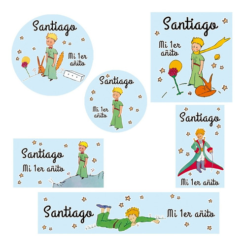 Kit 180 Stickers El Principito Cuento Clasico Candy Bar