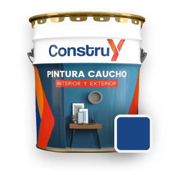 Pintura Clase A Azul Oscuro Caucho