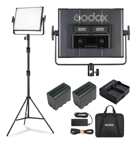 Iluminador Led Godox Com Baterias Bi-color Ldx50bi + Tripé