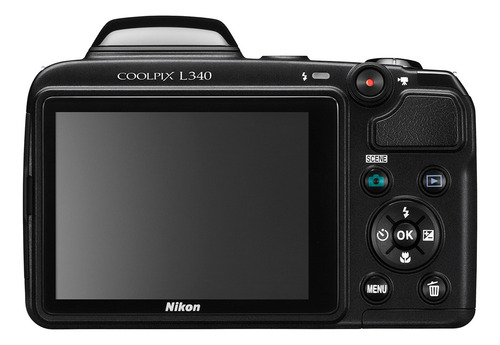 Nikon Coolpix L340 20.2 mp Cámara Digital Con Zoom Ópti. Color Negro