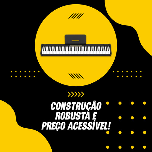 Piano Digital Profissional Top Com 88 Teclas + Pedal Sustain