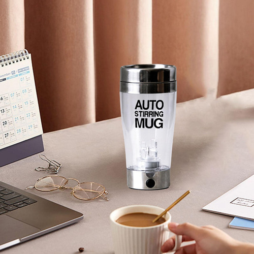 Taza De Café Con Agitación Automática Contenedor De