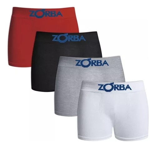 Boxer Zorba X 4 Underwear Sport 130 Hombre Algodón Premiun