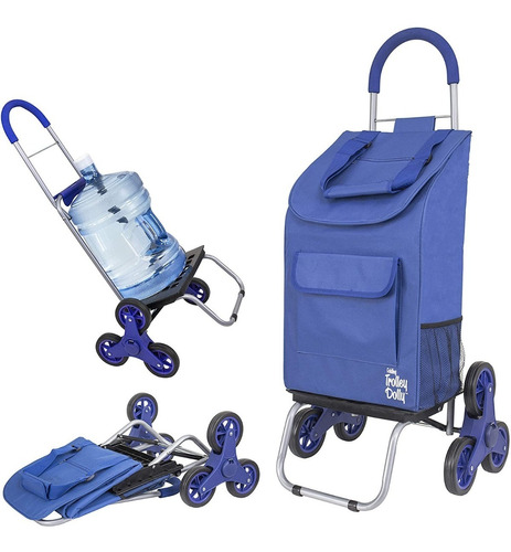 Carrito De Compras Plegable Escalador Carro Feria Yegua Blue