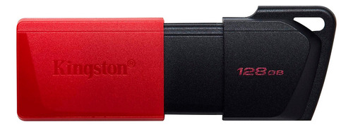 Pendrive Kingston Datatraveler Exodia M Dtxm/128 128gb 3.2 Color Negro y Rojo DTXM