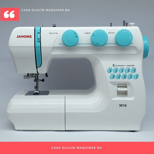 Janome 3016 + 20 Agujas Pb D Regalo 68 Fun Luz Led Overlock