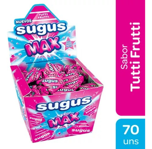 Caramelos Sugus Max Tutti Frutti X 12 Unidades - Lollipop