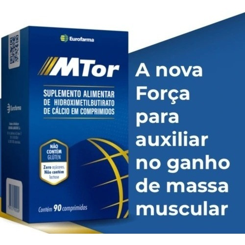 Hmb 1000mg 90 Cápsulas Mtor Eurofarma Sabor Sem sabor