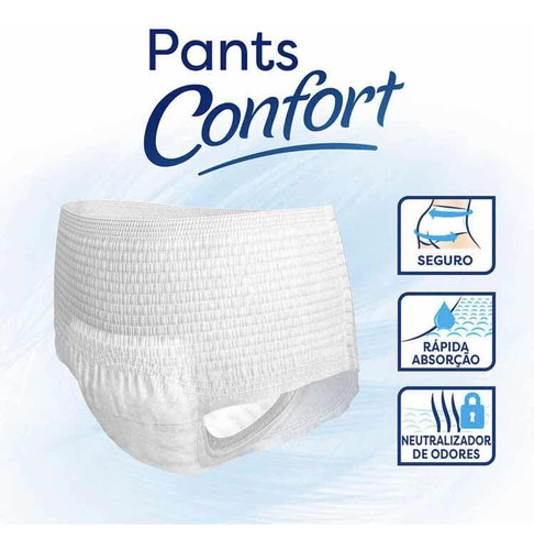 Fralda Calça Geriátrica Unissex Tena Pants Confort G/eg 16 U