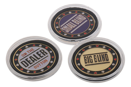 // 1 Dealer 1 Small Blind 1 Big Blind Poker Conjunto De