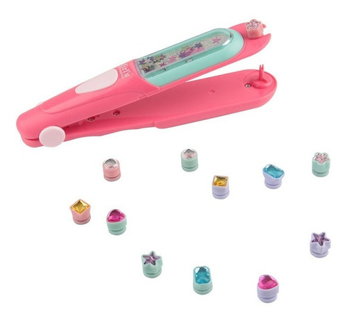 Imagen 2 de 4 de Kit Decoración Cabello Gemas Colores Niñas Peinados Mbk388