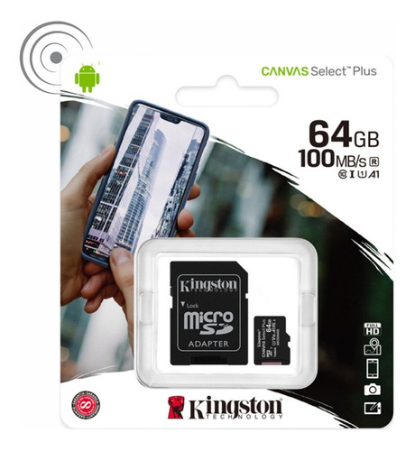 Memoria Micro Sd Canvas Select Plus De 64gb Con Adaptador