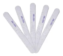 Comprar Limas Manicuria X5 Unidades 100 - 180 Uñas Esculpidas Recta