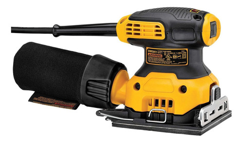 Lijadora Orbital 1/4hoja +bolsa Recolectora Dewalt Dwe6411b3 Color Amarillo Frecuencia 50 Hz/60 Hz