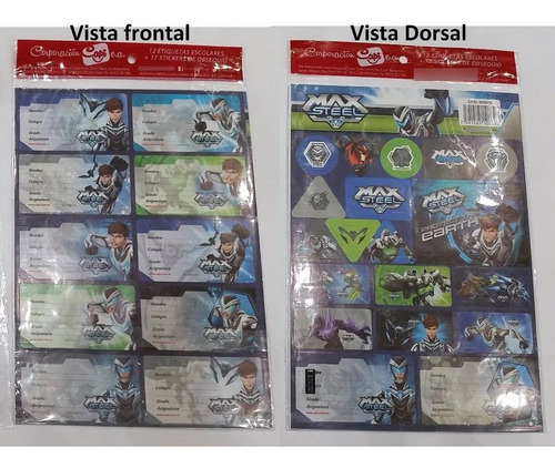 Imagen 7 de 9 de Etiquetas Escolares+stickers Varios Modelos Set De 29, X 2