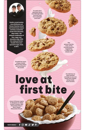 Cereal Kellogg's Importados Varios Sabores Crumbl Cookies