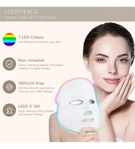 Mascara Led Facial Profesional 7 Colores