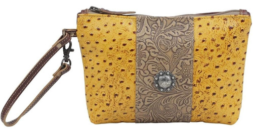 Bolso Myra Bumble De Piel Y Pelo S-4728