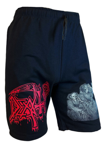 Bermuda Algodon Death Scream Bloody Gore Short Pantalon