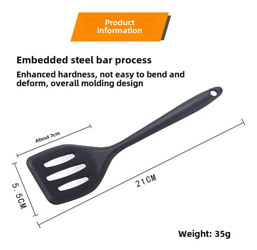 Espátula Pequeña De Silicona Antiadherente Para Cocinar, 1 U