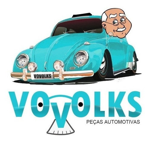 Imagem 6 de 6 de Par Lentes Fusca Itamar Série Ouro Sorriso Largo Com Logo Vw