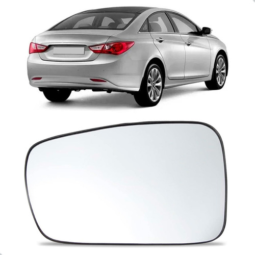 Lente Retrovisor Para Hyundai Sonata 2011 Até 2014