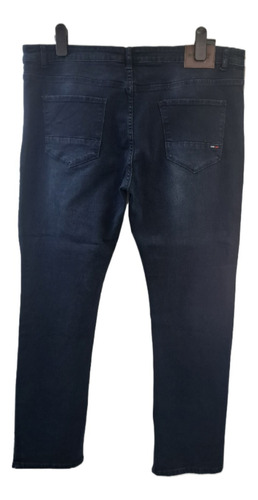 Jeans Elasticado Tallas Grandes Azul Marino