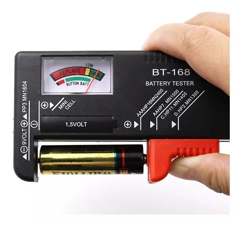 Comprobador digital de capacidad de batería LCD, para pilas de 9 V y 1,5 V, pilas AA Catyrre BT168D 